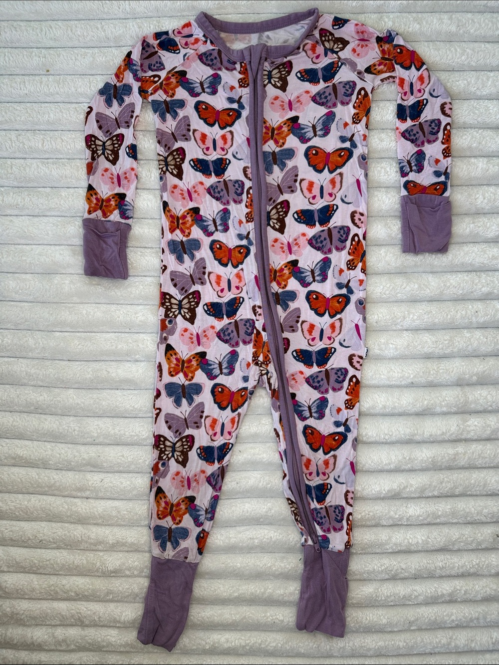 Little Sleepies Butterfly Kisses Zippy